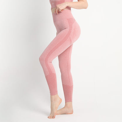 Seamless Dots Peach Hip Yoga Pants Women