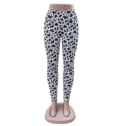Cows Pattern Yoga Workout Pants Women